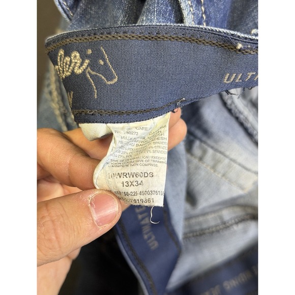 Wrangler Women's Ultimate Riding Jean Willow Mid-Rise Boot Cut Jeans Size 13/34 - Picture 7 of 9
